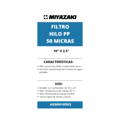 FILTRO CARTUCHO DE BOBINA DE HILO 10" FILTRO CARTUCHO DE BOBINA DE HILO 10"